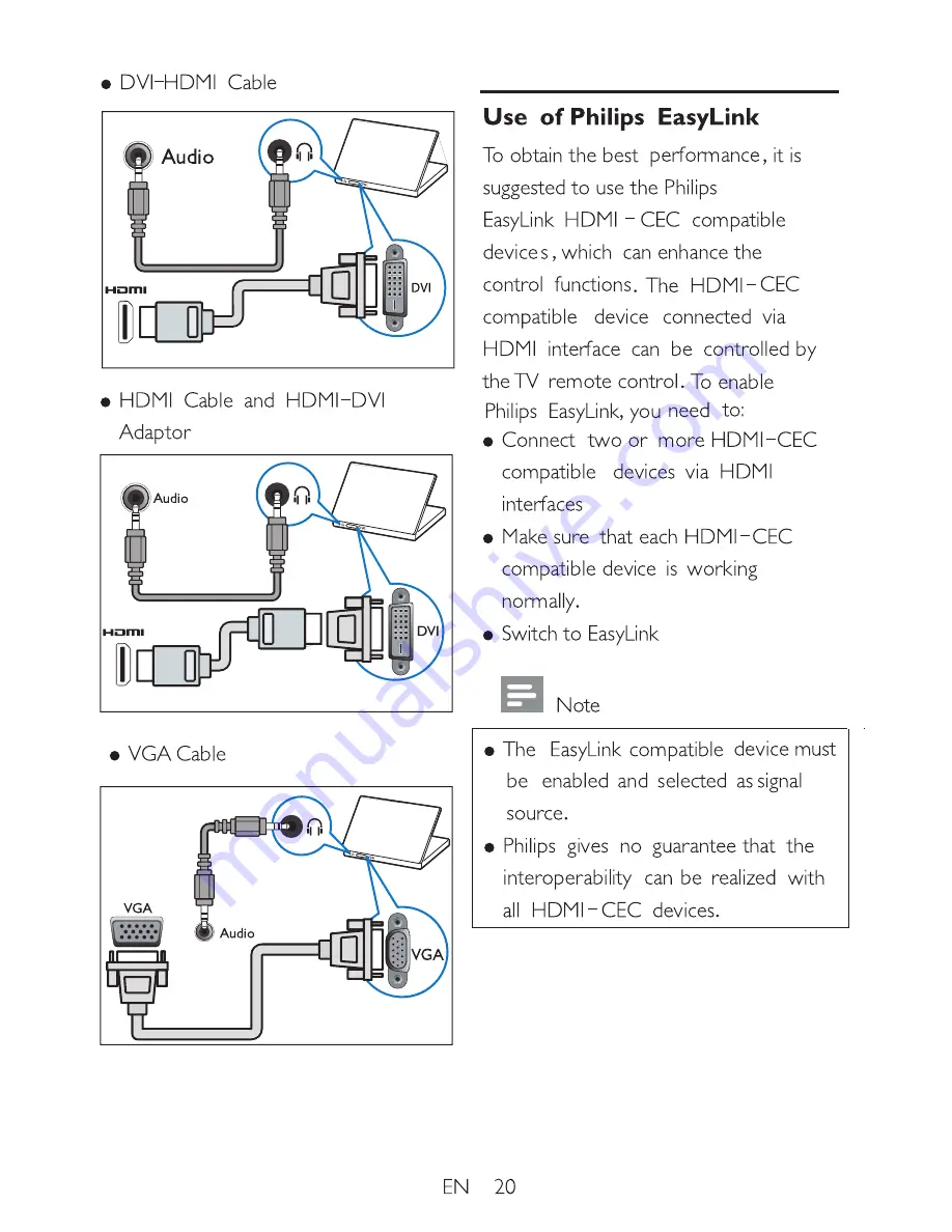 Philips 32FL1335 User Manual Download Page 22