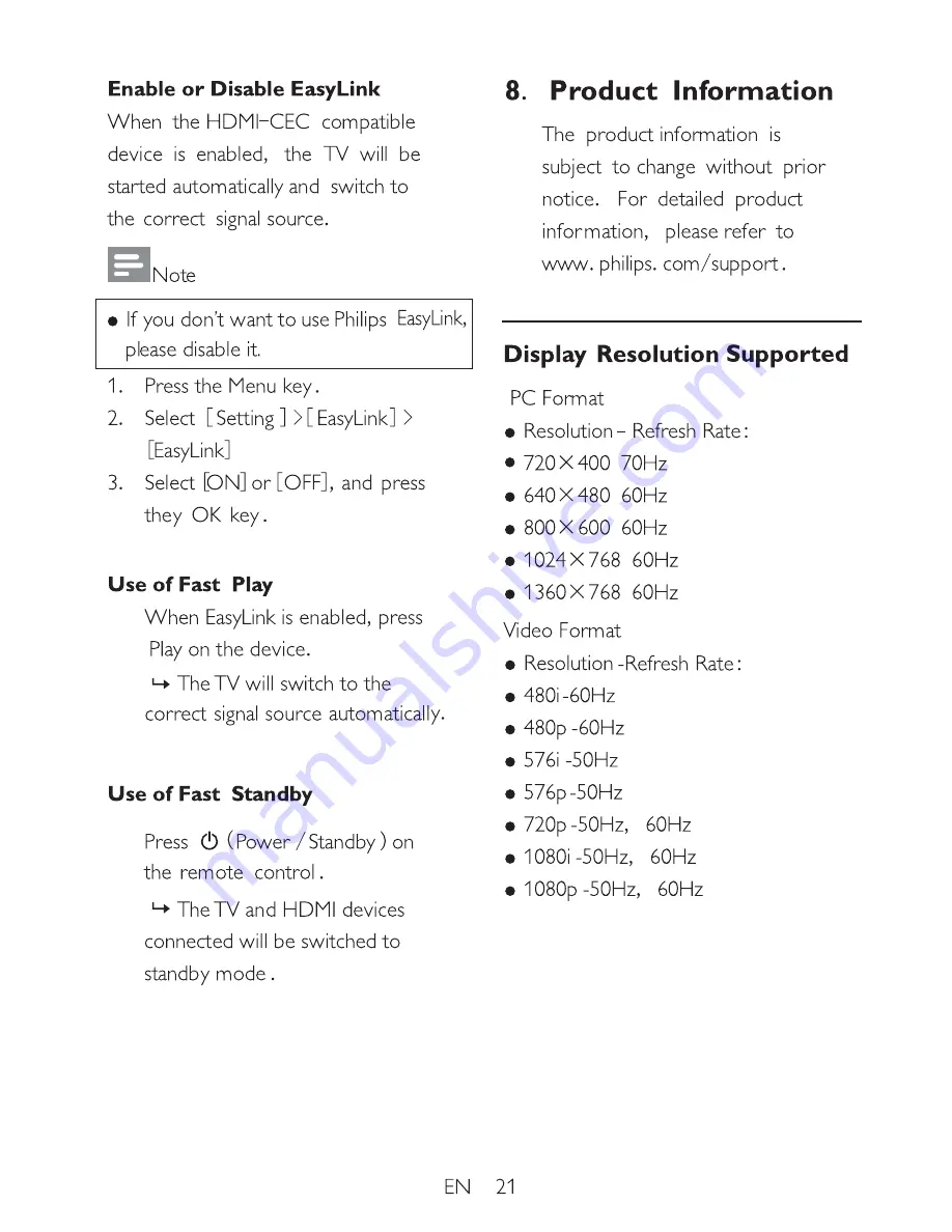 Philips 32FL1335 User Manual Download Page 23