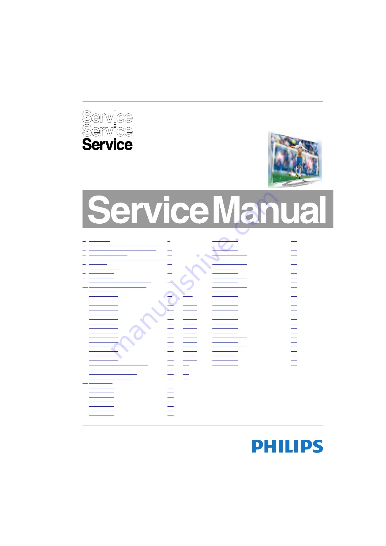 Philips 32PFK6509/12 Service Manual Download Page 1