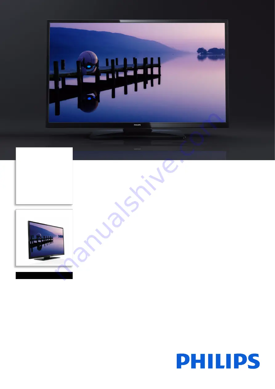 Philips 32PFL3018H Specifications Download Page 1