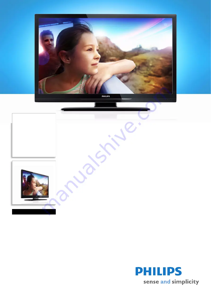 Philips 32PFL3207H Specifications Download Page 1