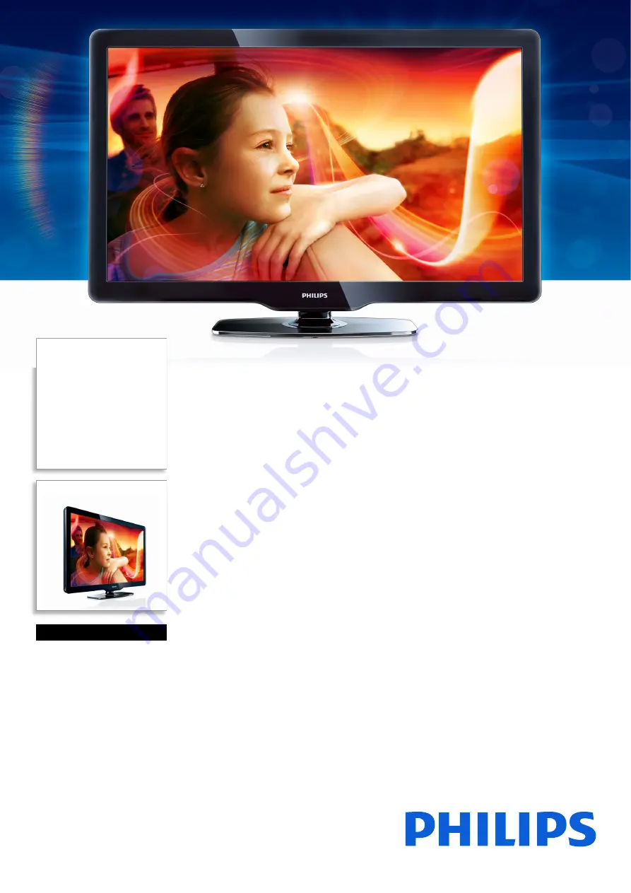 Philips 32PFL3606H/58 Specifications Download Page 1