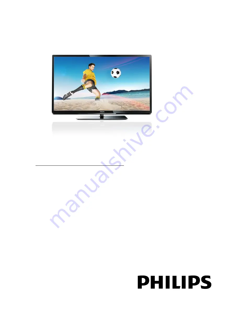 Philips 32PFL4007T/12 User Manual Download Page 1