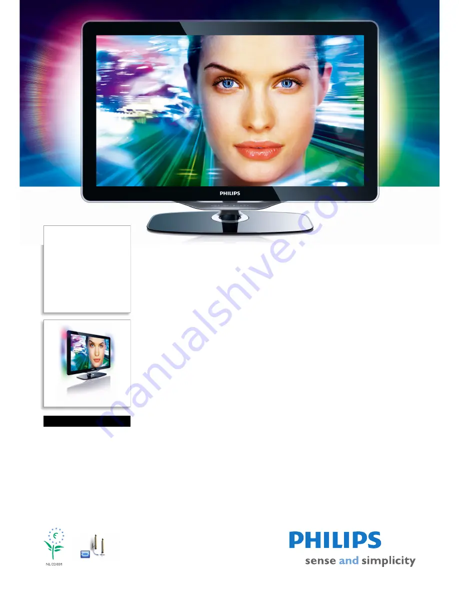 Philips 32PFL8605H Specifications Download Page 1