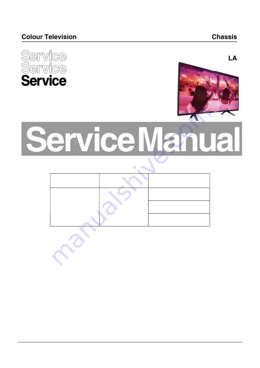 Philips 32PHT5102 Service Manual Download Page 1