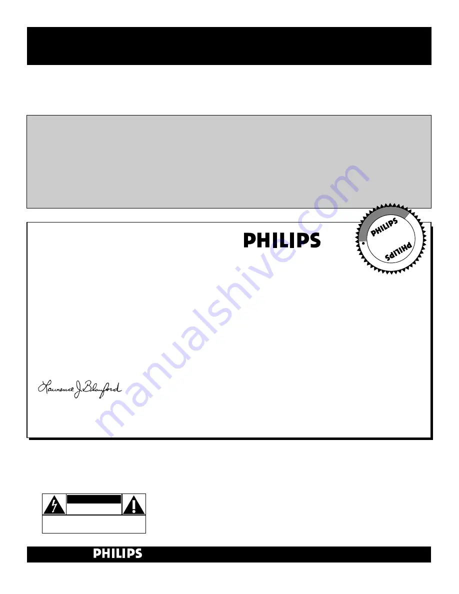 Philips 32PT842H Directions For Use Manual Download Page 2