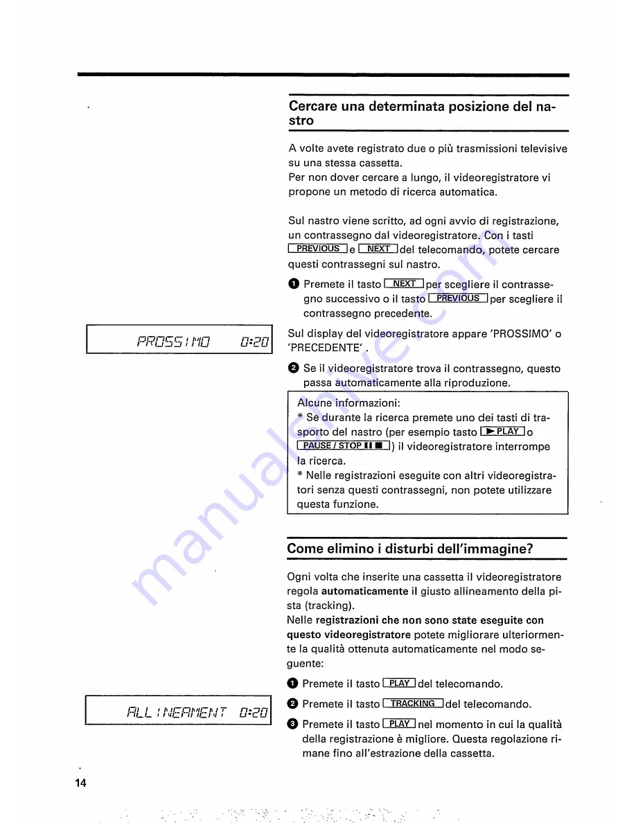 Philips 33DV2 (Italian) Istruzioni Per L'Uso Download Page 16