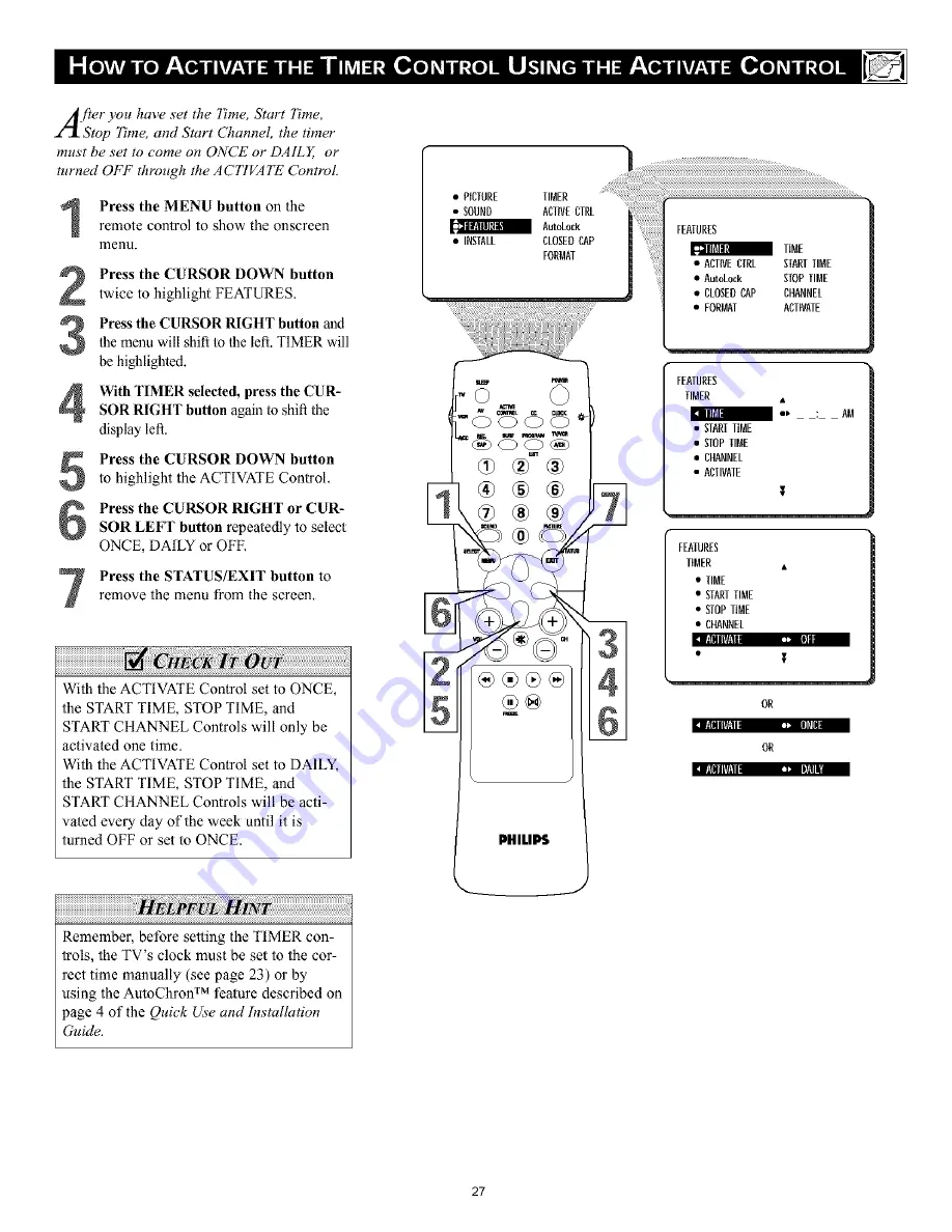 Philips 36PT8320 Directions For Use Manual Download Page 27