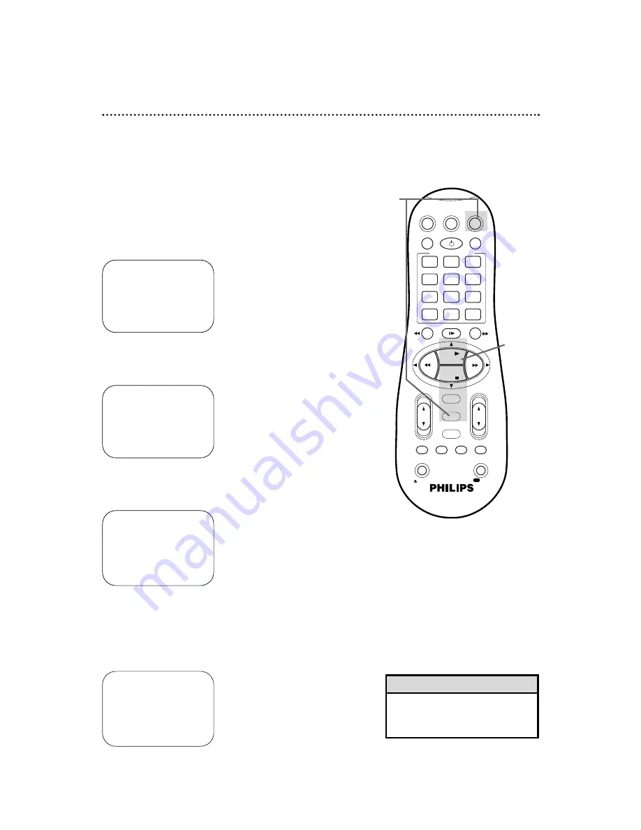 Philips 4 HD S VHS HIFI VCR C3 VR960BPH Owner'S Manual Download Page 52