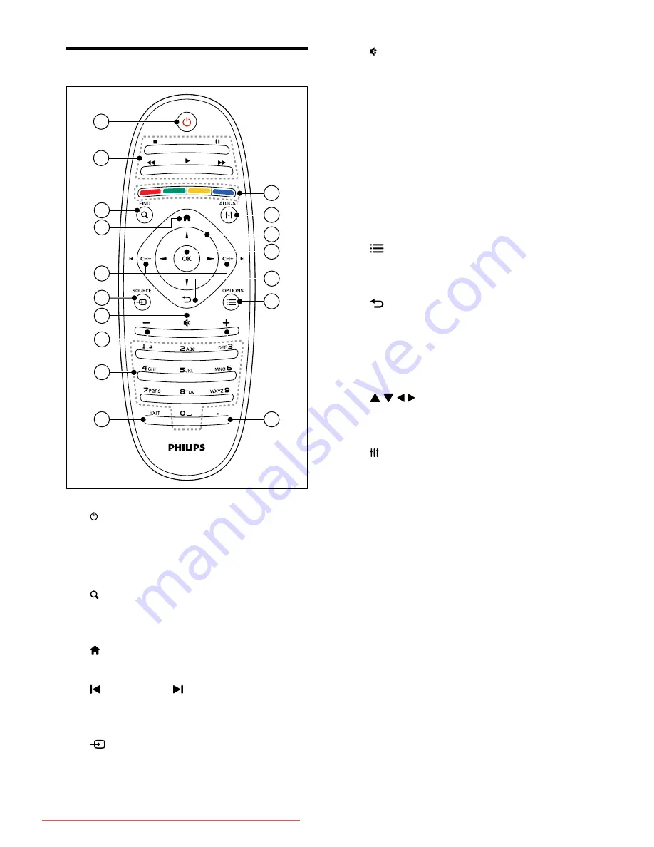 Philips 40PFL3606D Скачать руководство пользователя страница 10