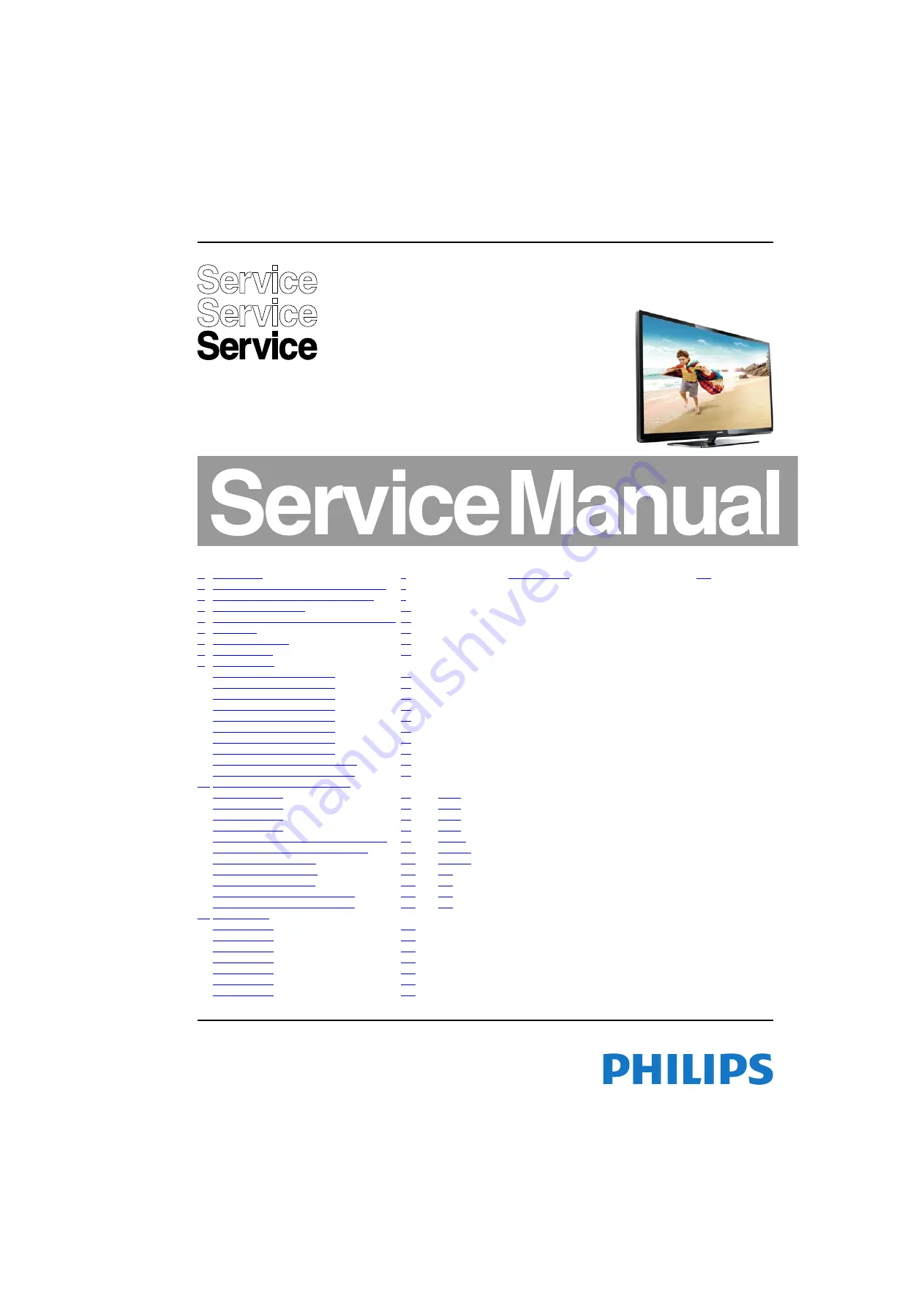 Philips 42HFL3007D/10 Service Manual Download Page 1