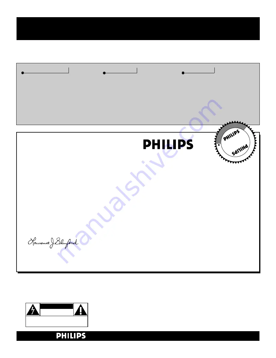 Philips 43PP9202 Directions For Use Manual Download Page 2