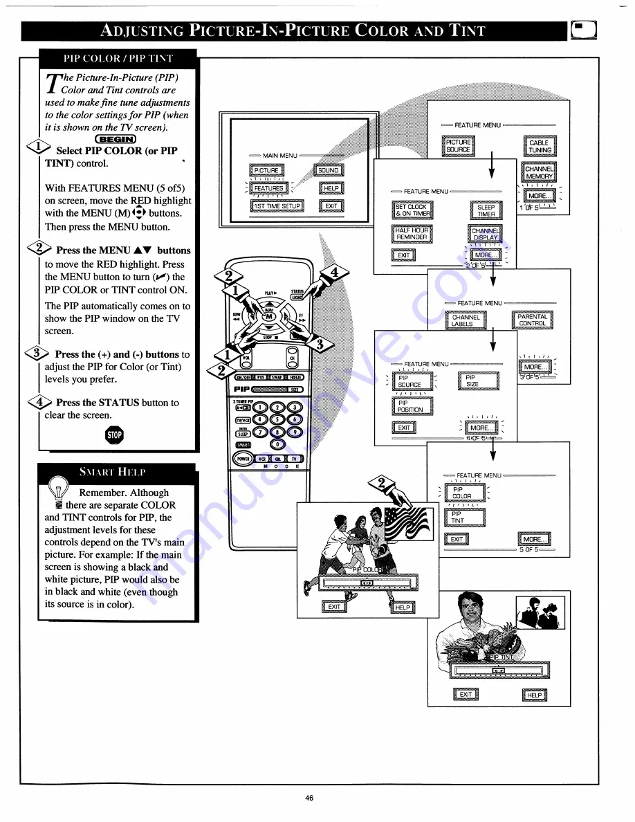 Philips 48XP43C Instructions For Use Manual Download Page 46