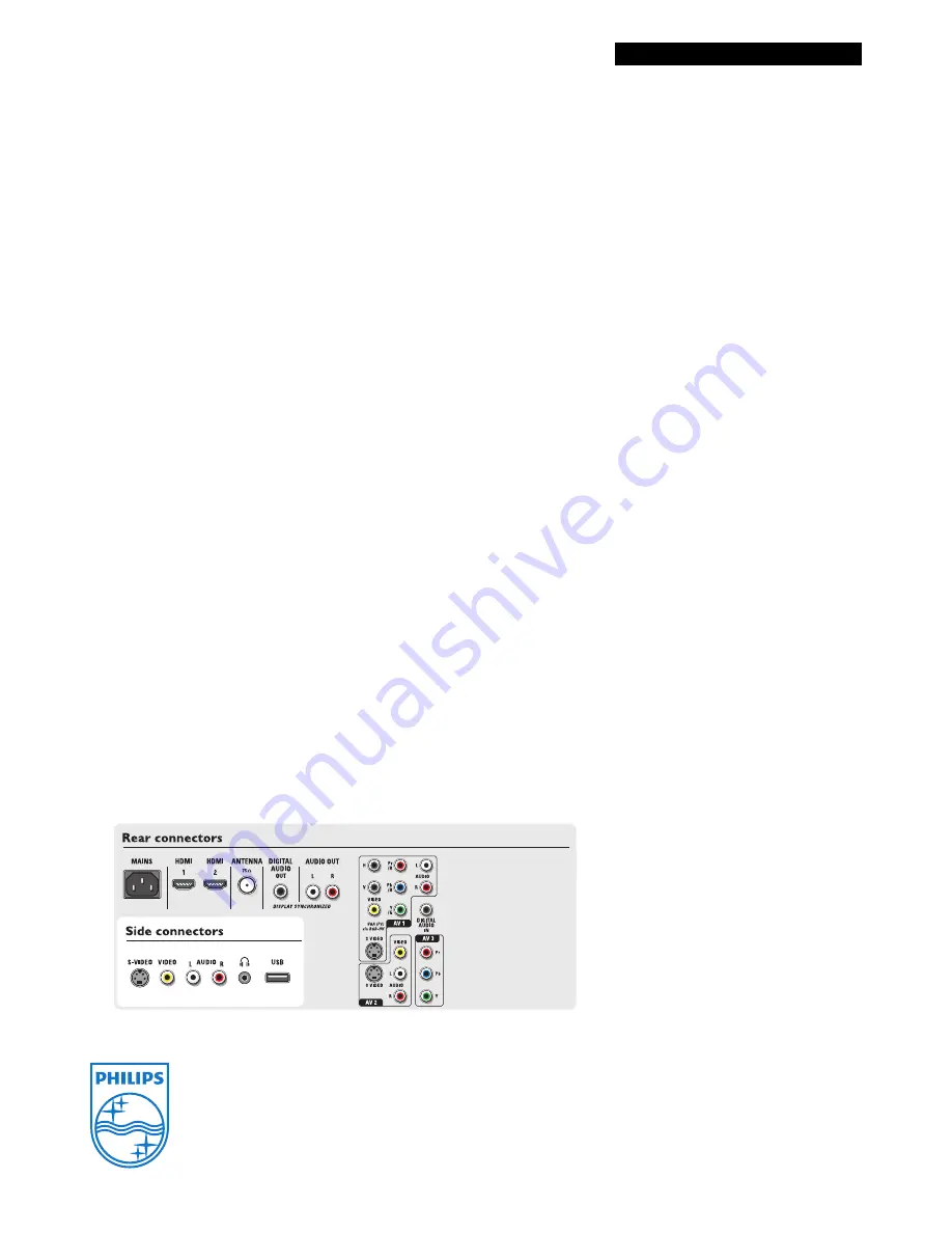 Philips 50PF9631D/37 Specification Sheet Download Page 3