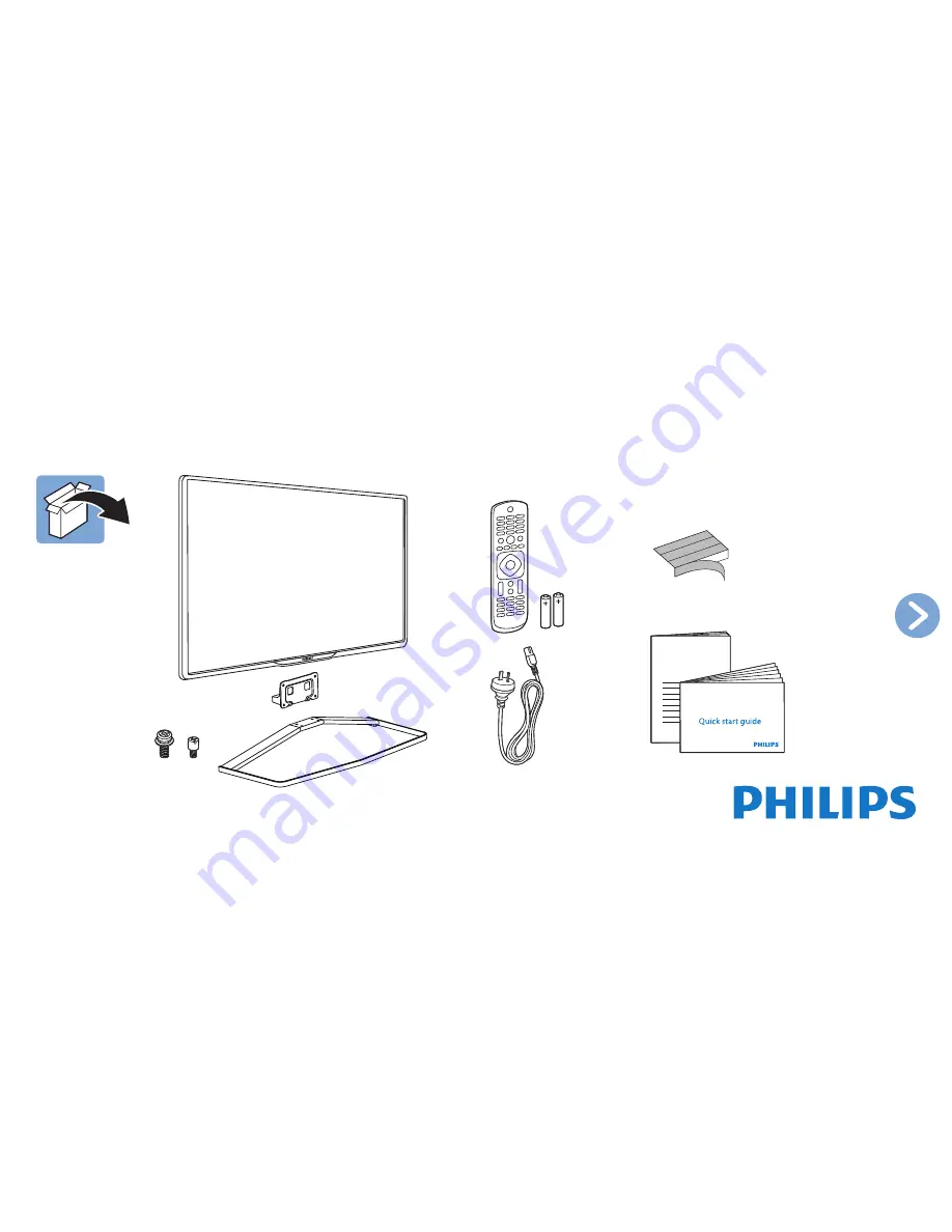 Philips 50PFT6509 Quick Start Manual Download Page 1