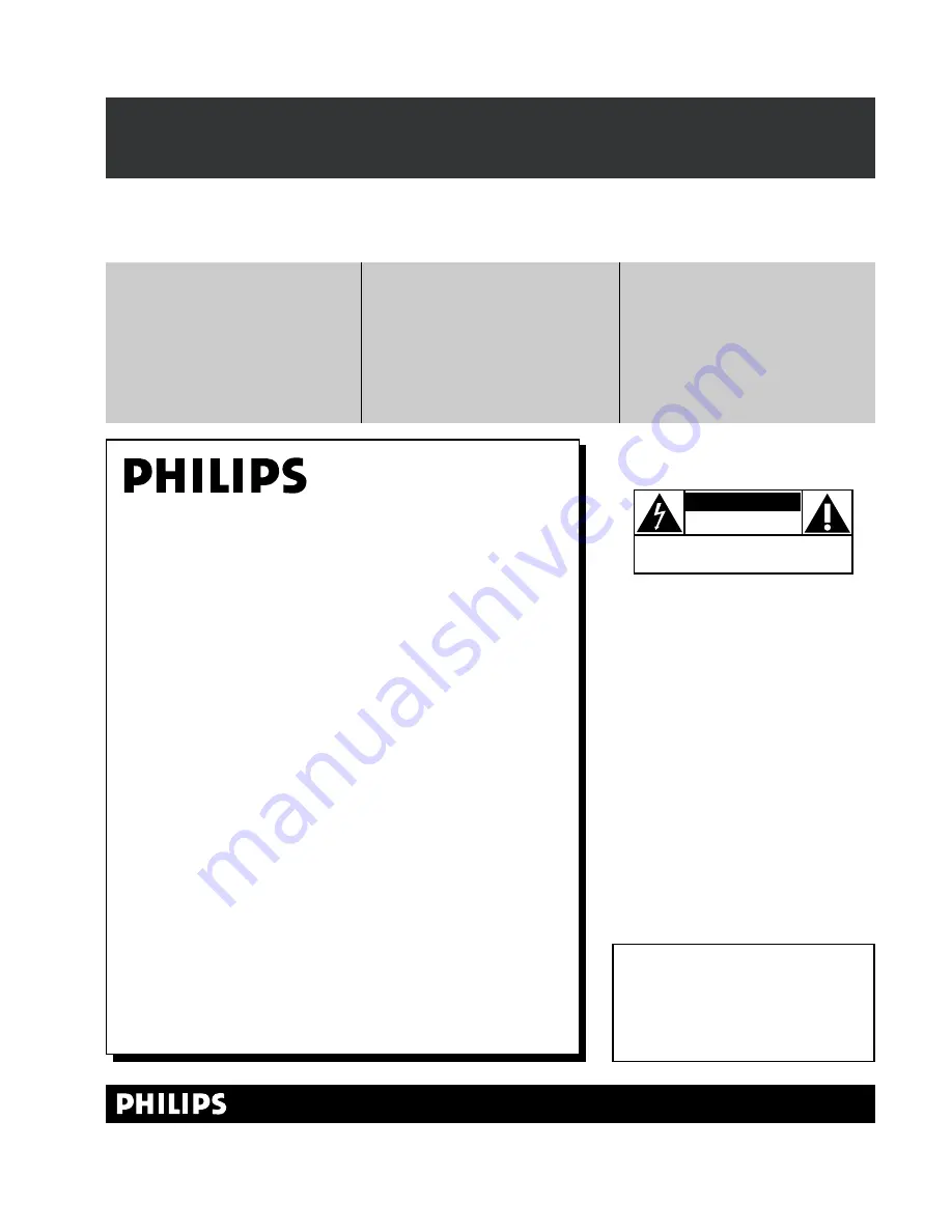 Philips 51-PROJECTION HDTV PIXEL PLUS 51PP9200D User Manual Download Page 8