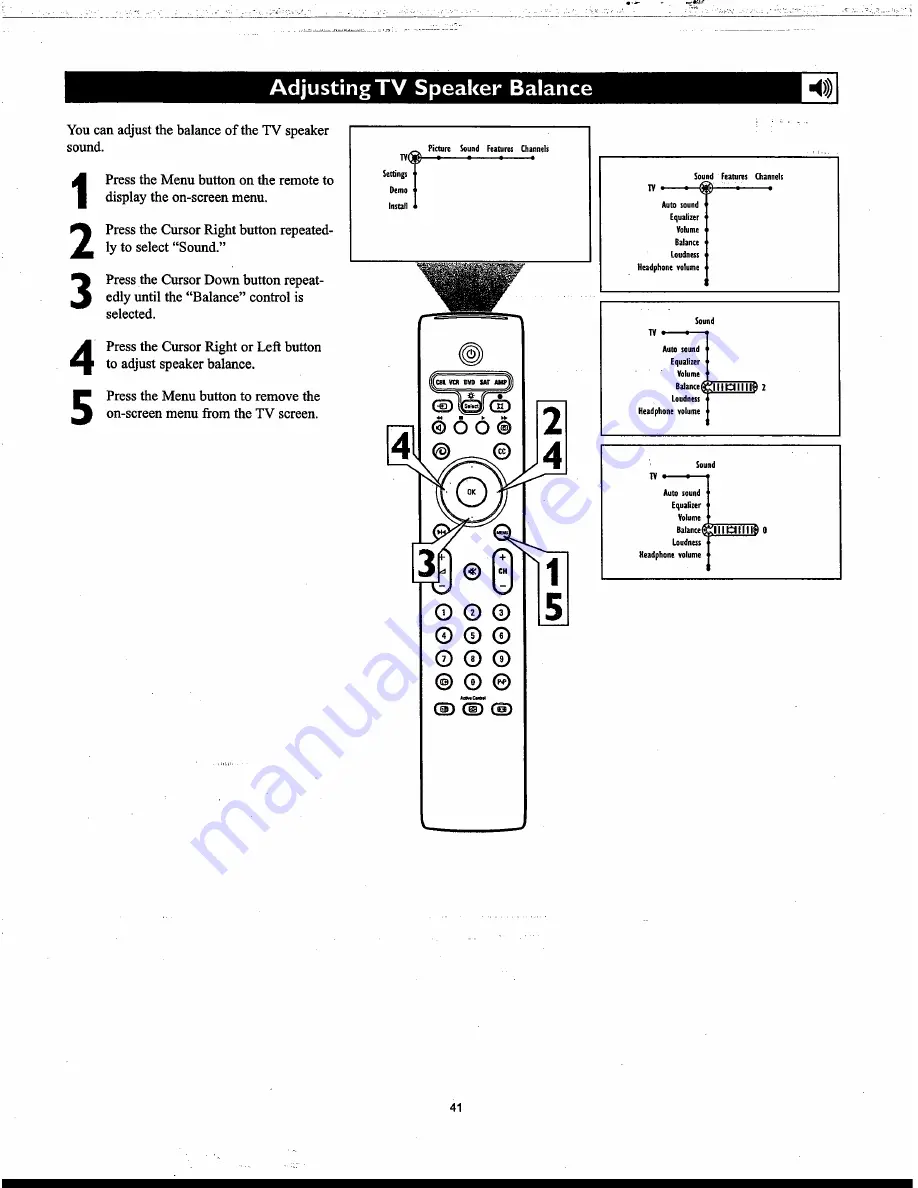 Philips 55-HDTV MONITOR PROJECTION TV PIXEL PLUS 55PP9753 - Directions For Use Manual Download Page 41