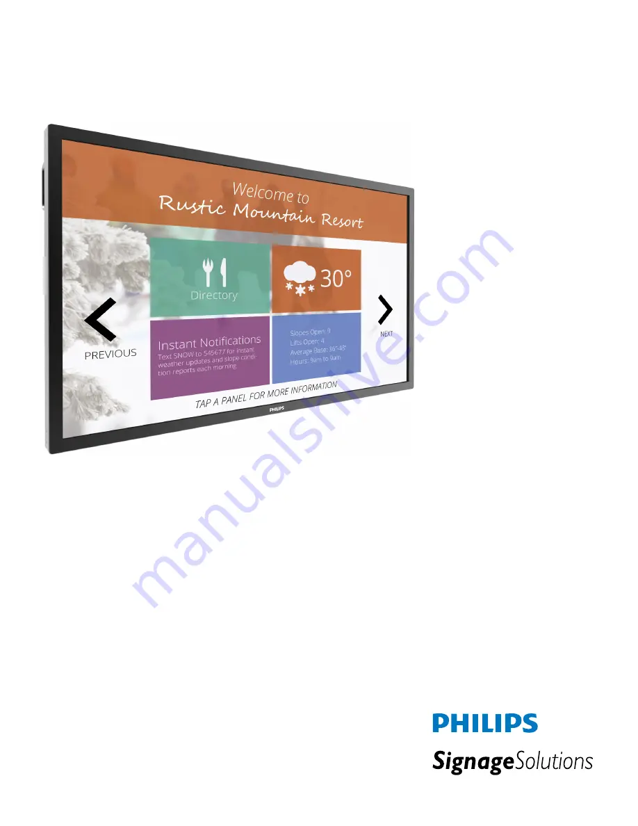 Philips 55BDL4051T Скачать руководство пользователя страница 1