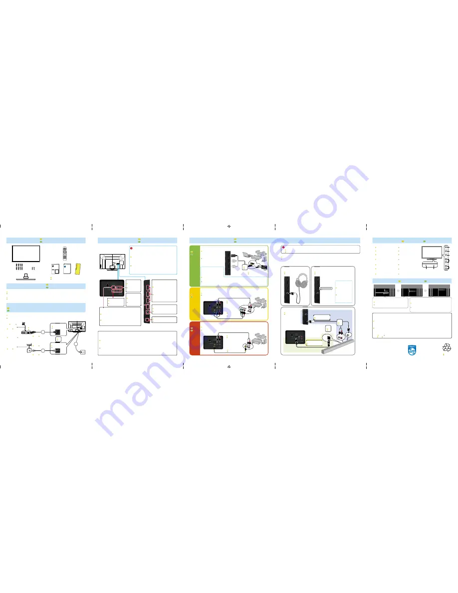 Philips 55PFL5402 Quick Start Manual Download Page 2