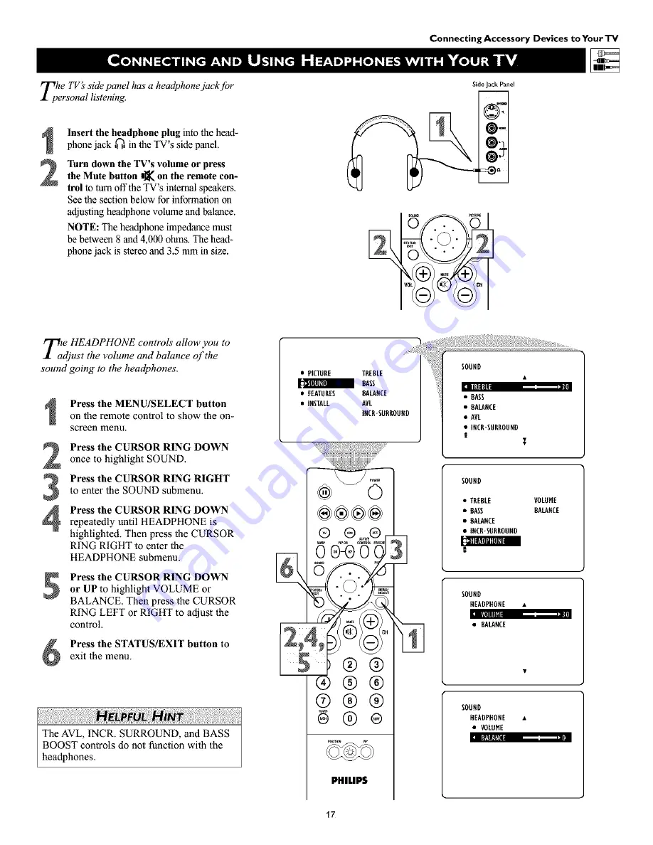 Philips 55PW9383 Directions For Use Manual Download Page 17