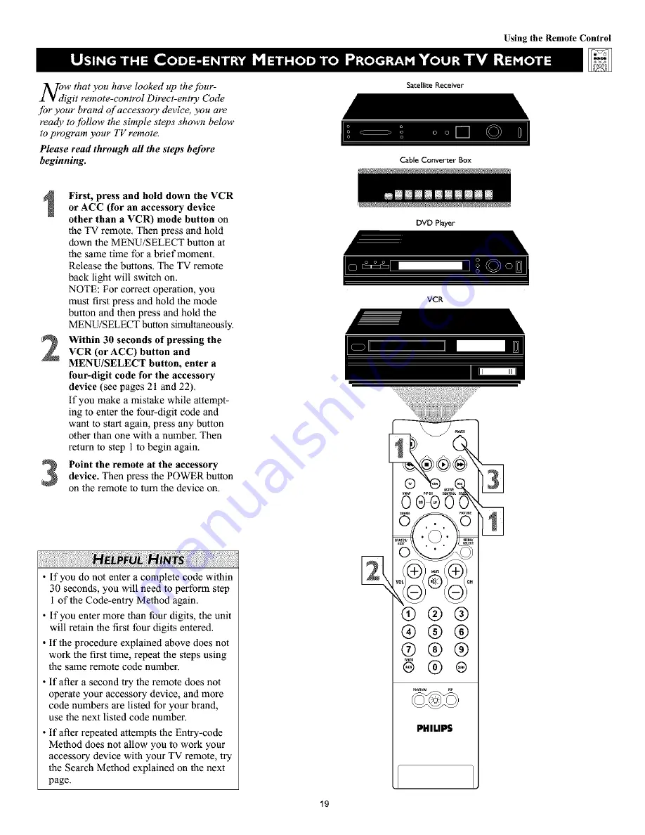 Philips 55PW9383 Directions For Use Manual Download Page 19