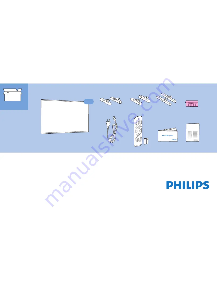 Philips 5803 series Quick Start Manual Download Page 1