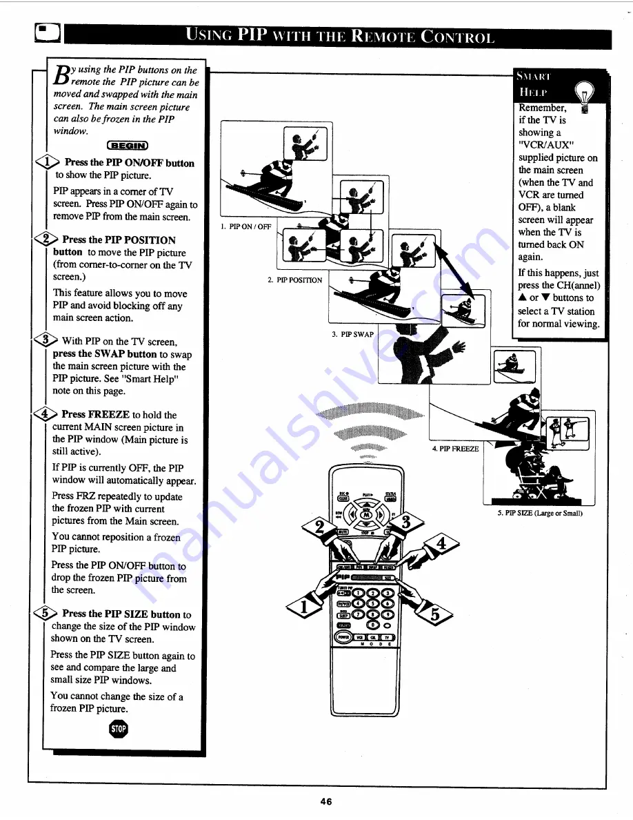 Philips 60XP43C Owner'S Manual Download Page 46