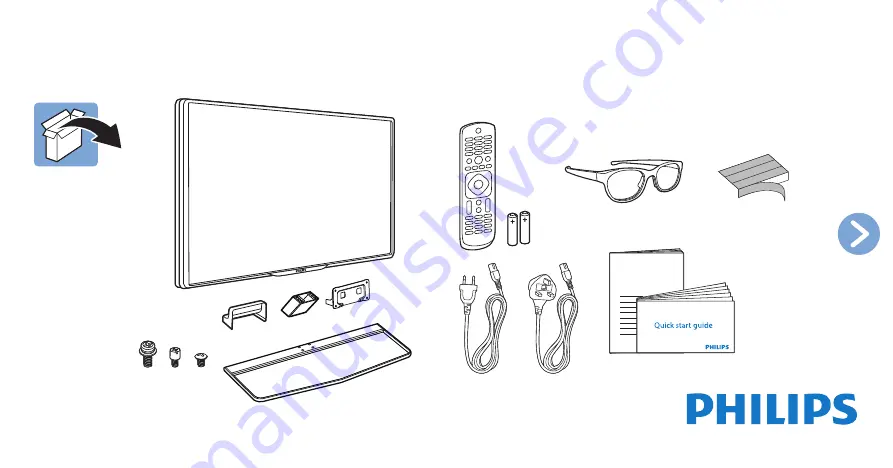 Philips 6500 series Quick Start Manual Download Page 1