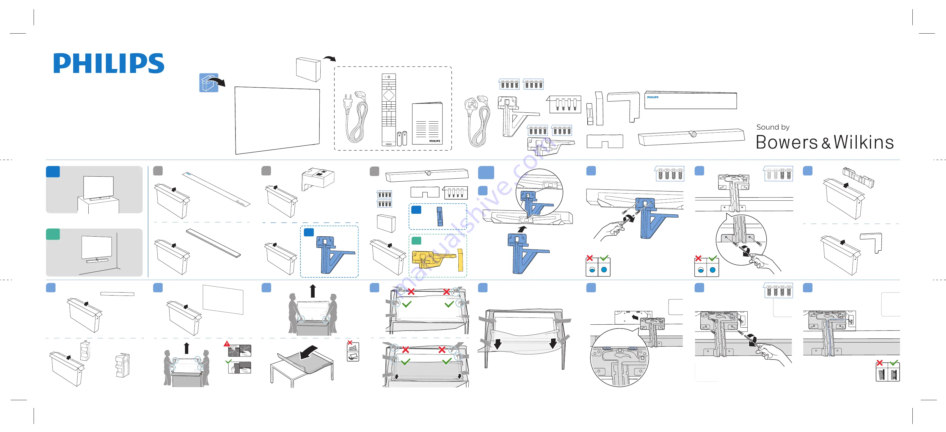 Philips 65OLED935 Quick Start Manual Download Page 1