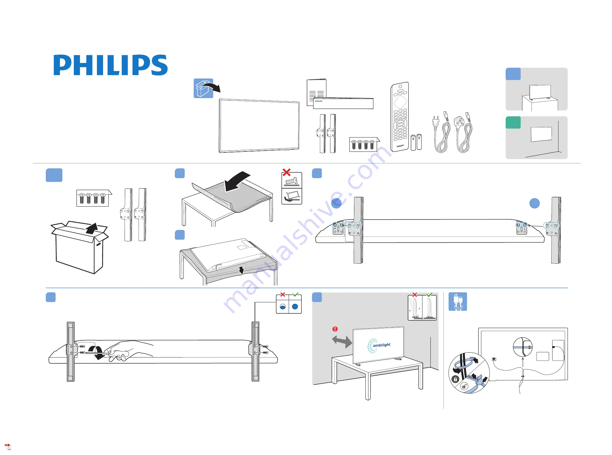 Philips 6905 Series Quick Start Manual Download Page 1