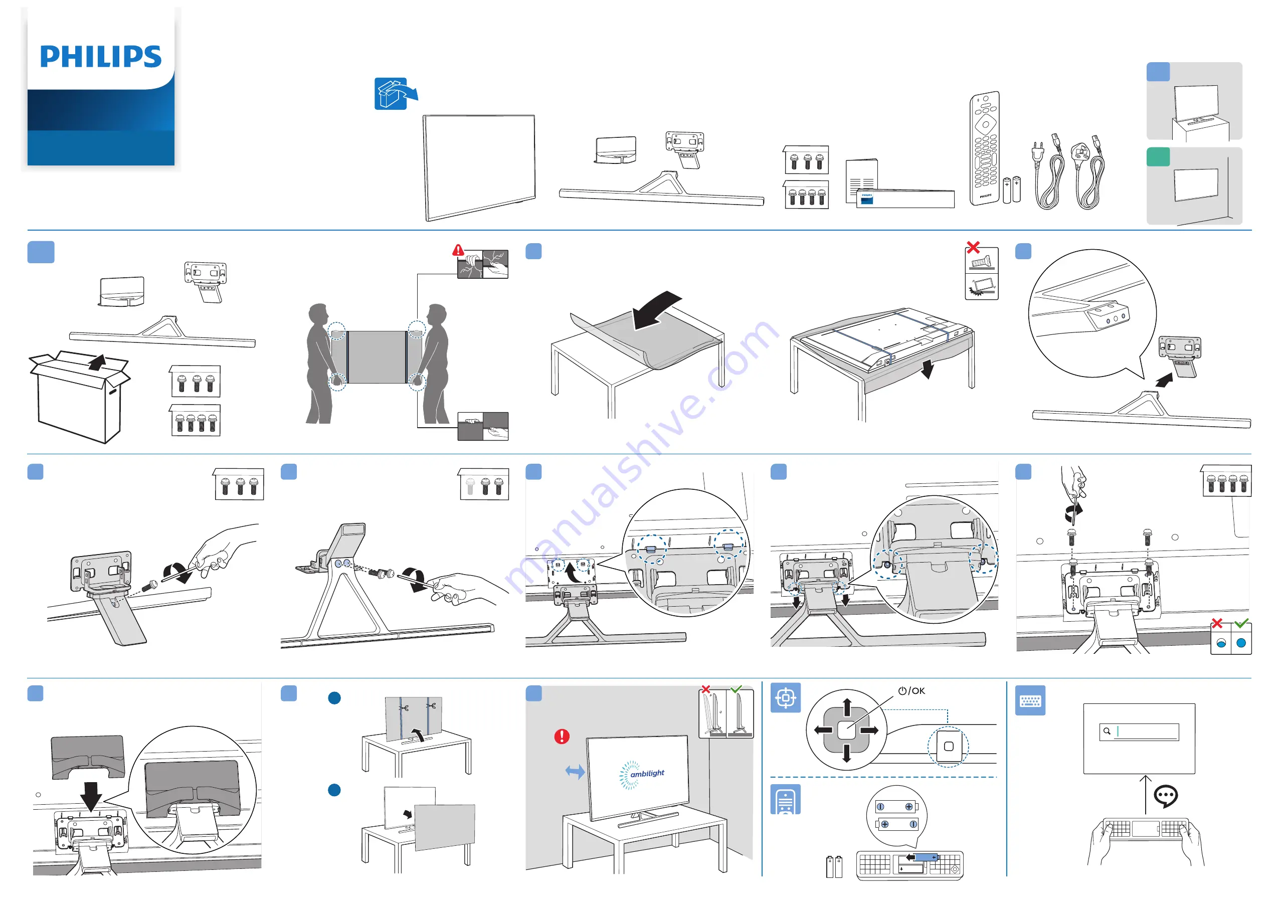 Philips 8536 Series Quick Start Manual Download Page 1