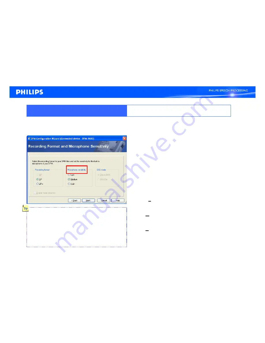 Philips 9600 SERIES Quick Start Manual Download Page 11