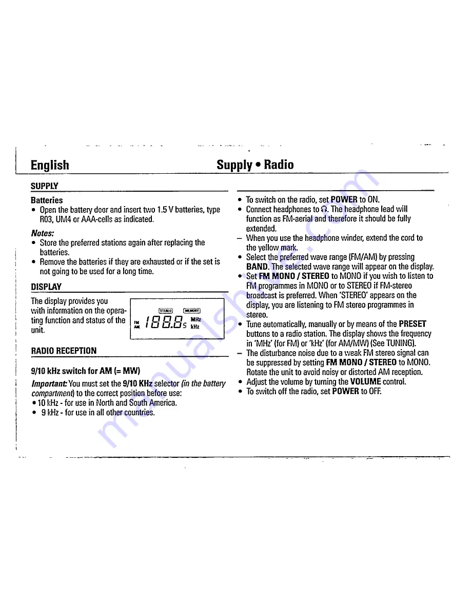 Philips AE6745 Instructions For Use Manual Download Page 7