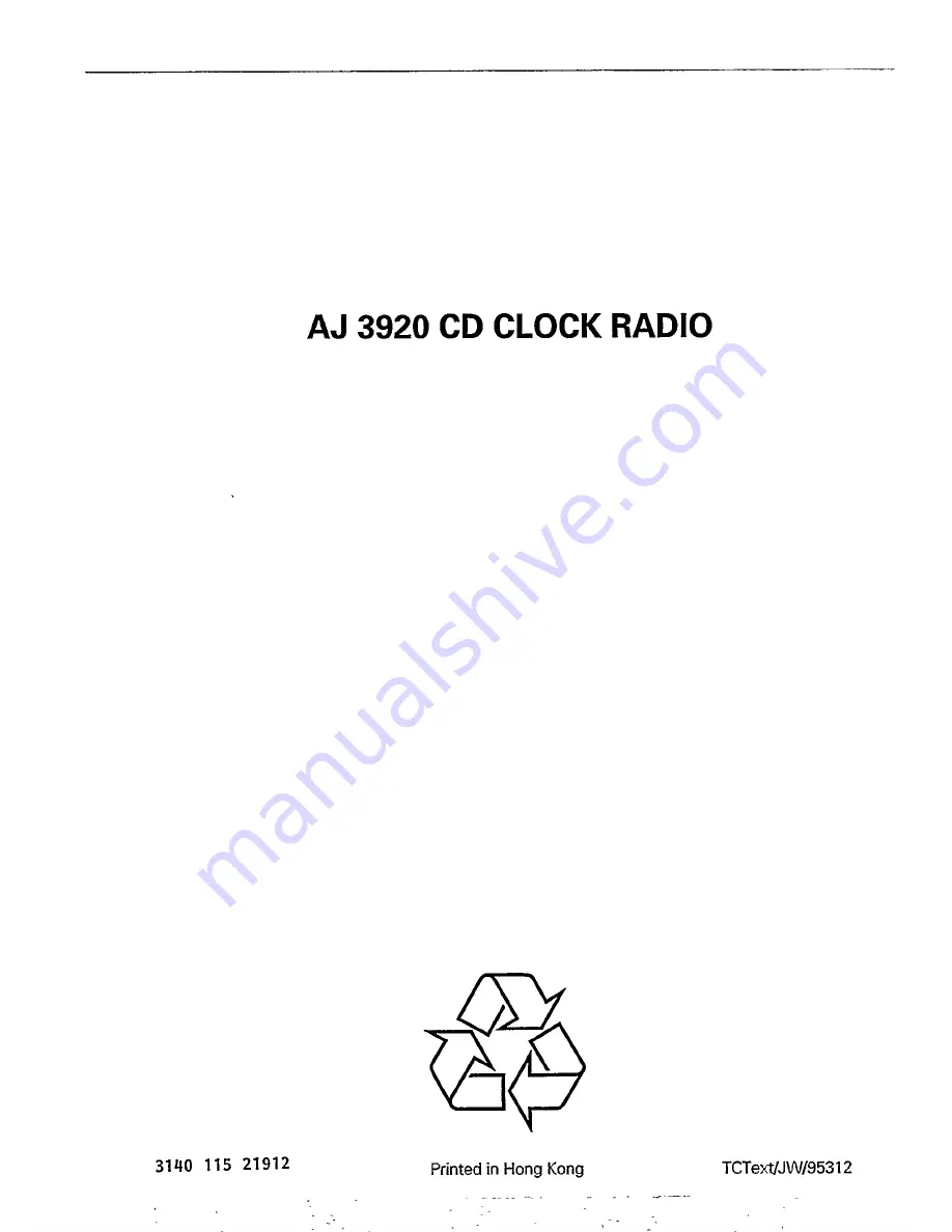 Philips AJ3920 (Danish) Instructions For Use Manual Download Page 16