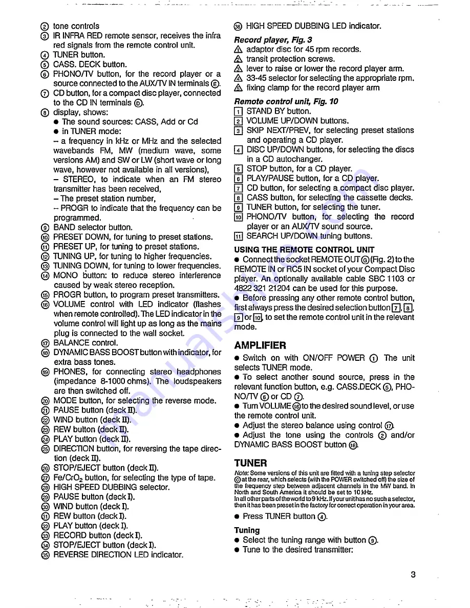 Philips AS9500 User Manual Download Page 3