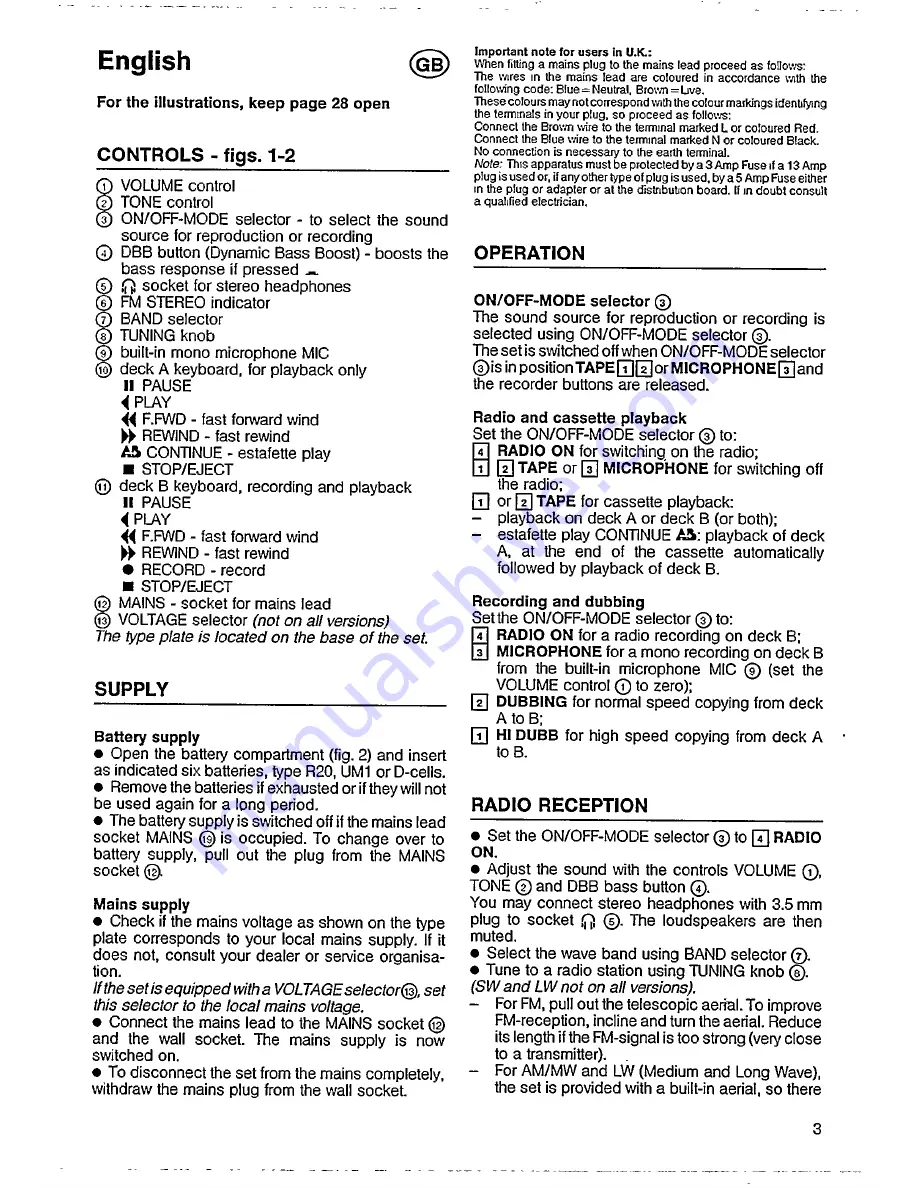 Philips AW7192 User Manual Download Page 3