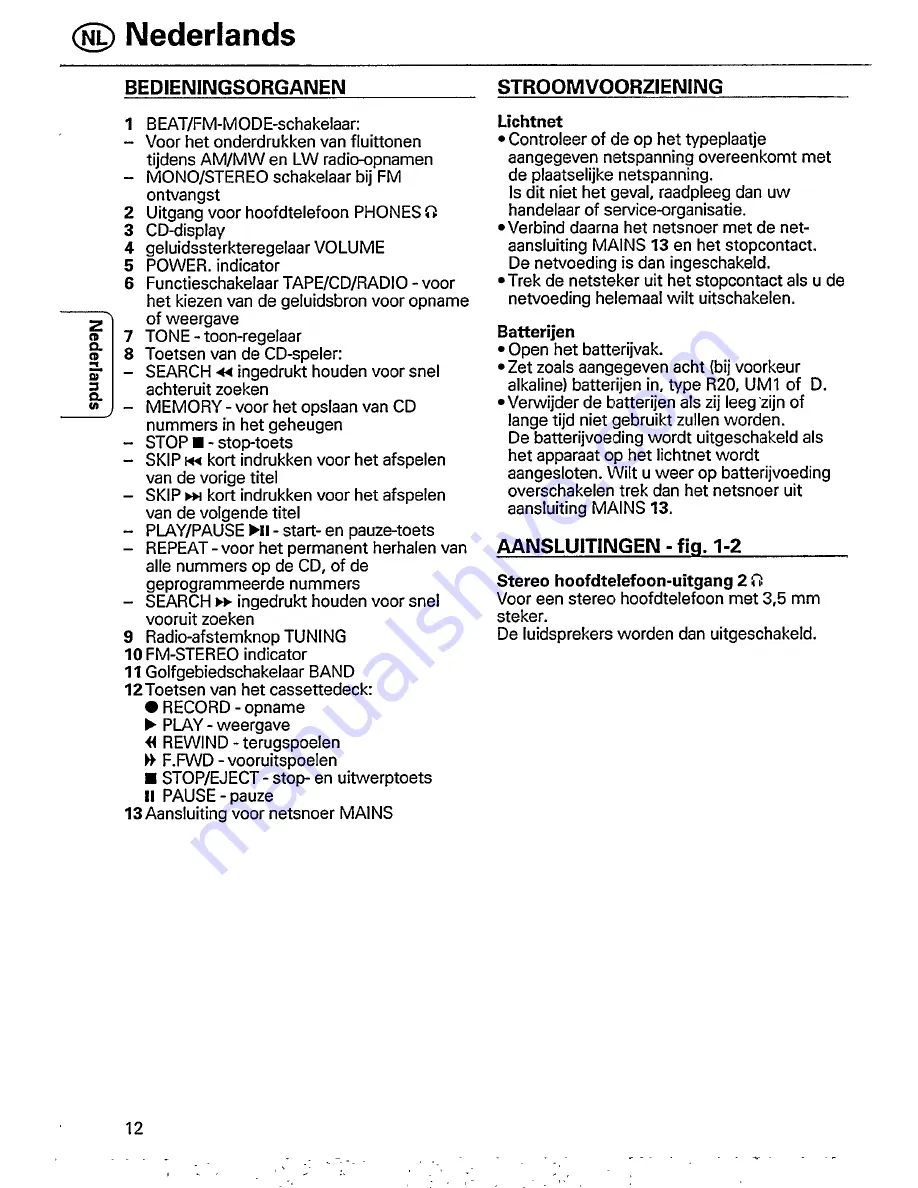 Philips AX 5100 (Dutch) Manual Download Page 3