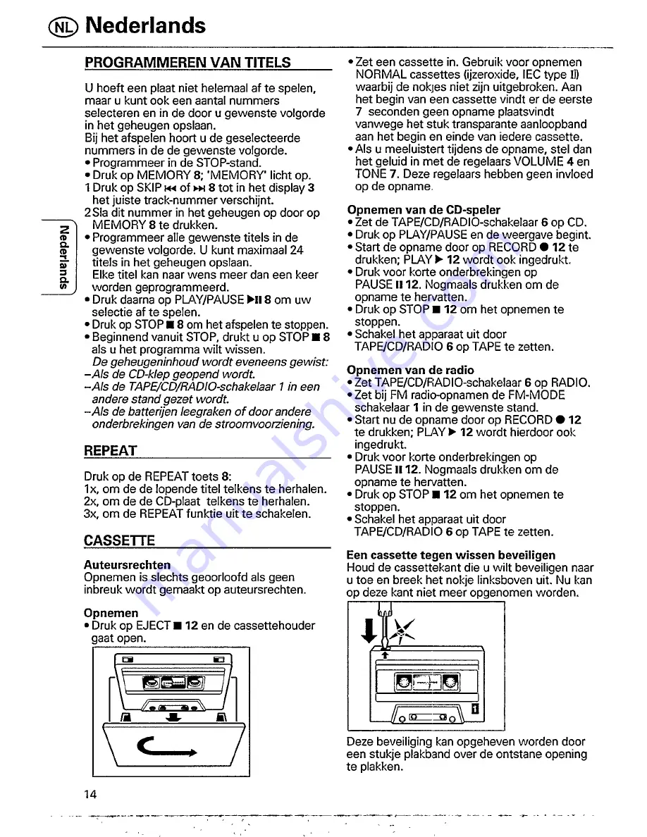 Philips AX 5100 (Dutch) Manual Download Page 5