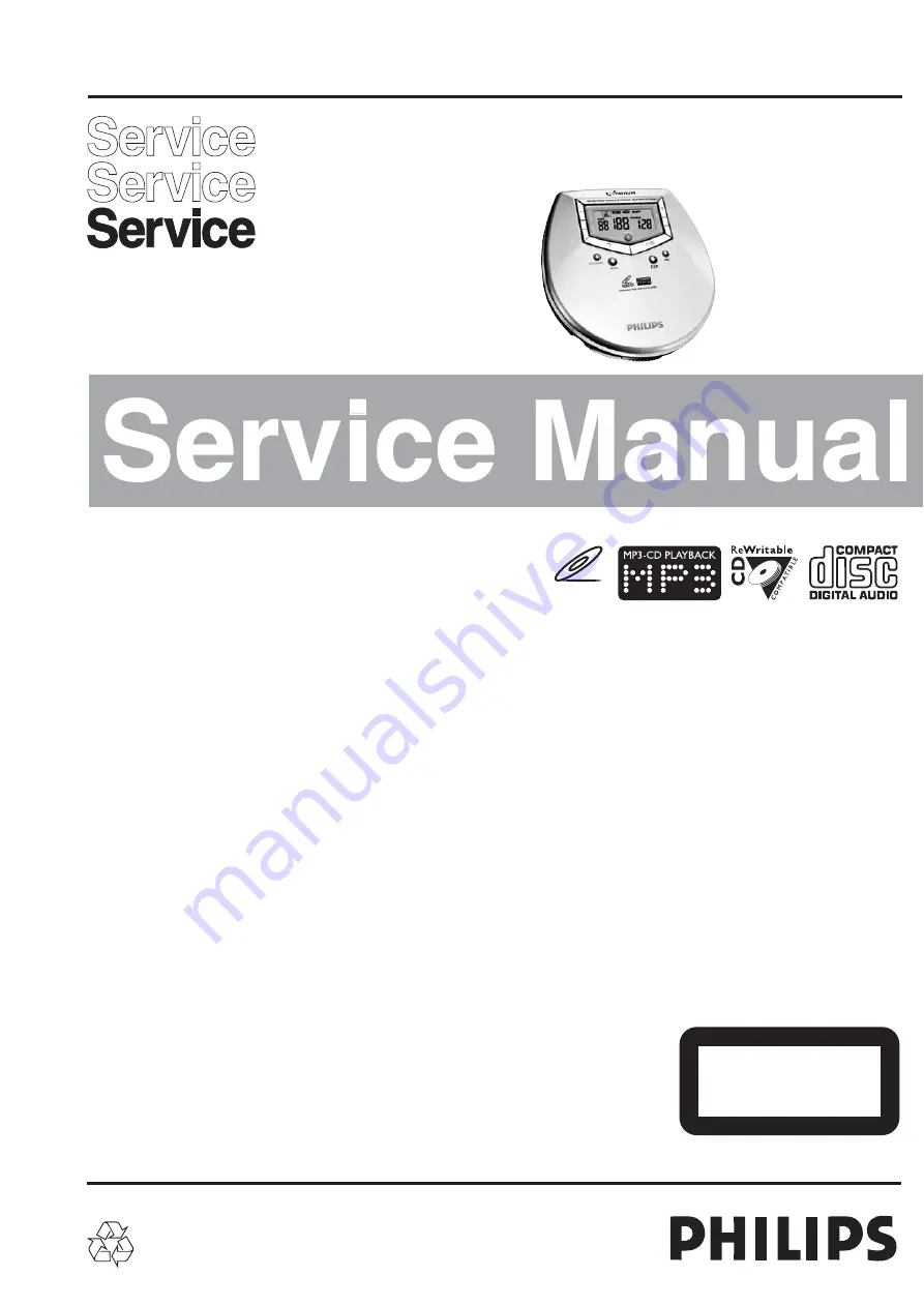 Philips AX6301 Service Manual Download Page 1