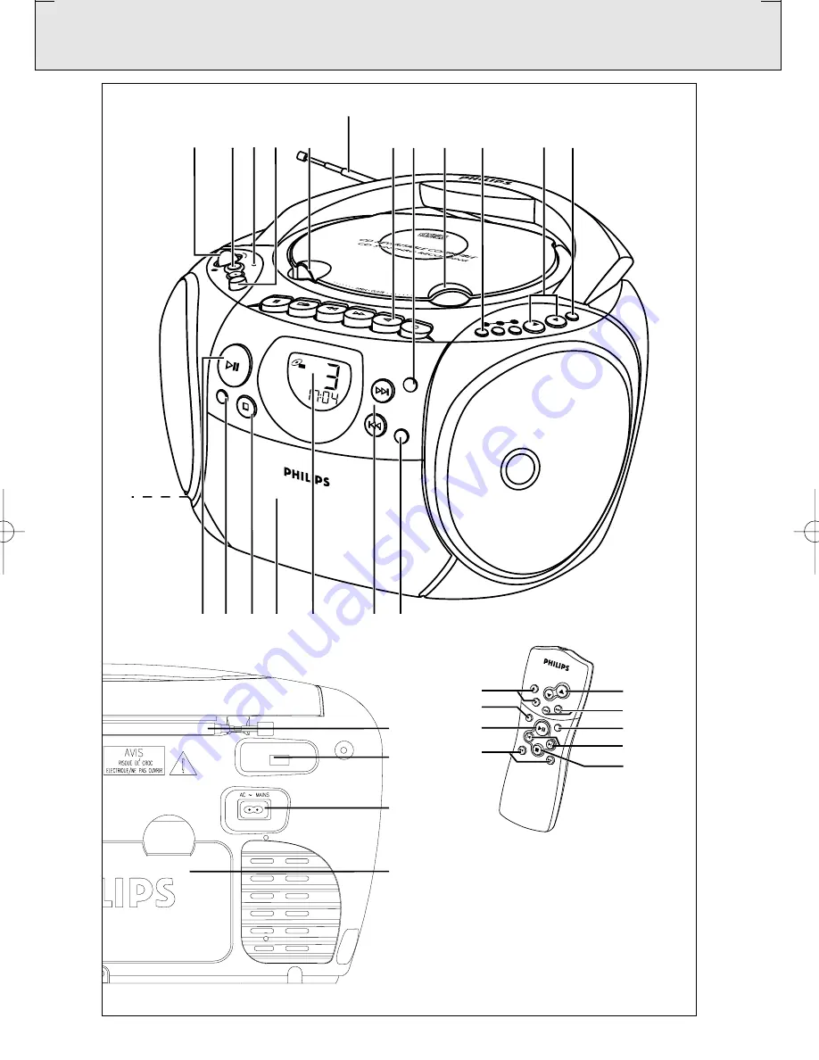 Philips AZ 1145 User Manual Download Page 3