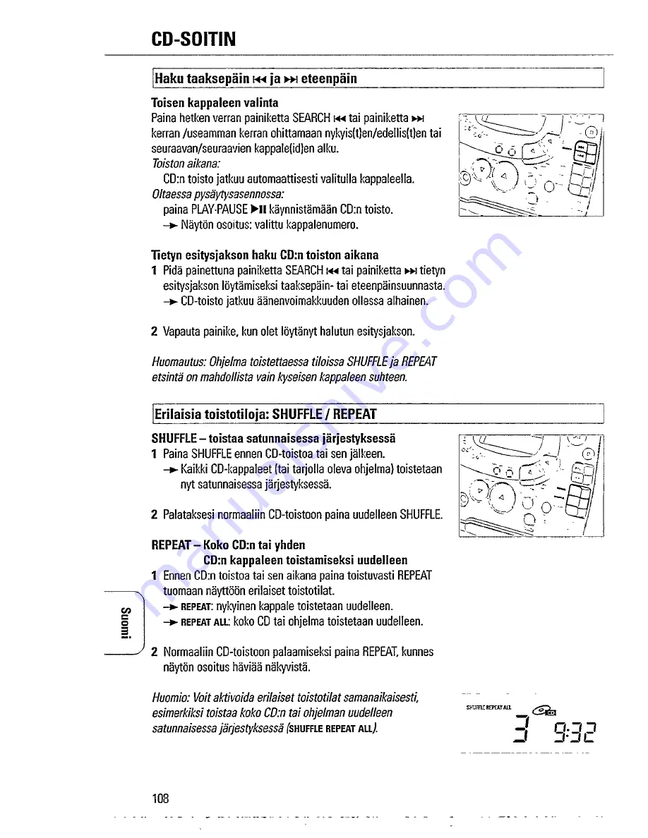 Philips AZ 1407 Instructions For Use Manual Download Page 12