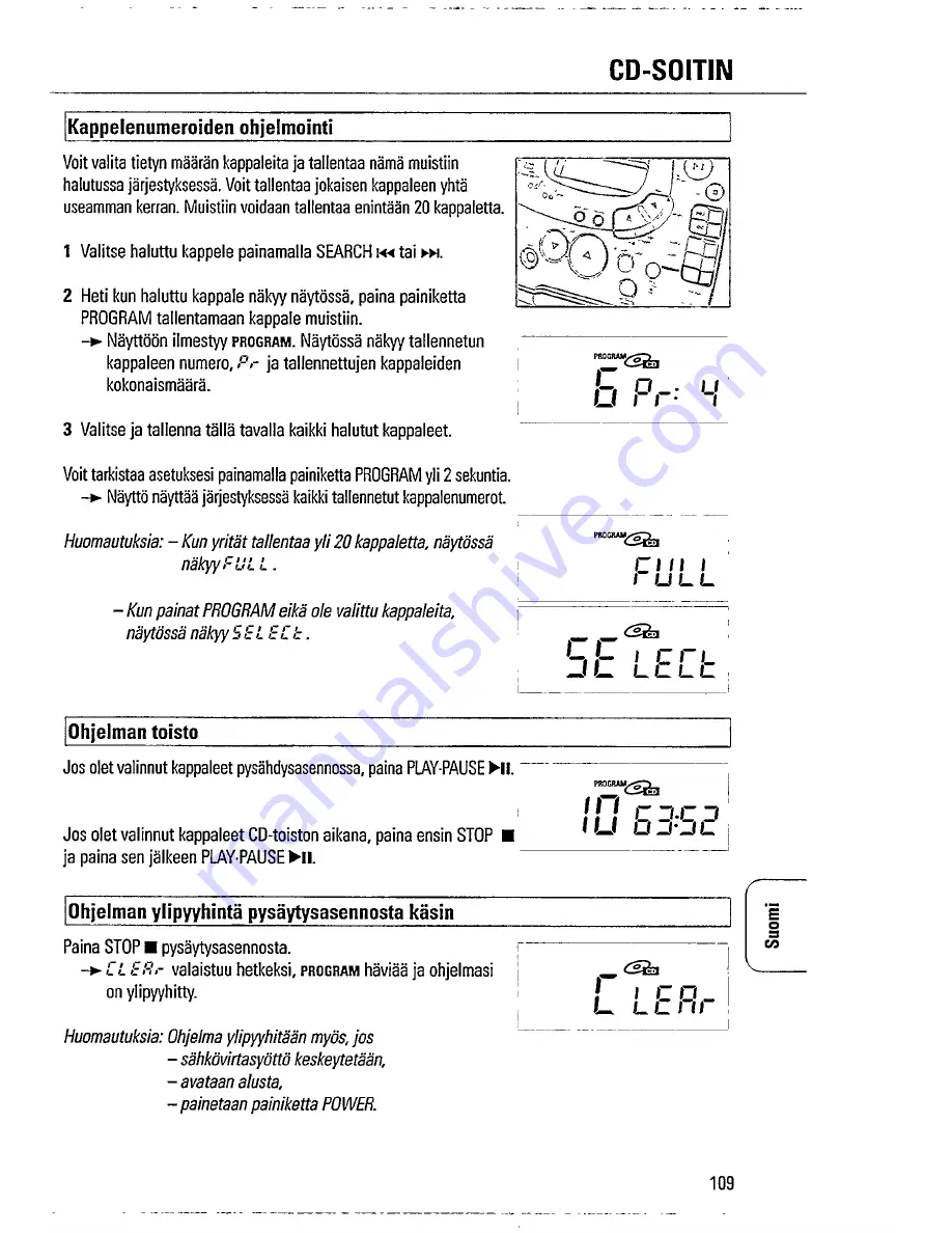 Philips AZ 1407 Instructions For Use Manual Download Page 13