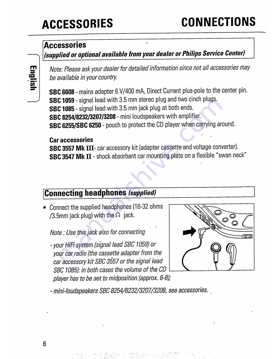 Philips AZ 6837 Instructions For Use Manual Download Page 8