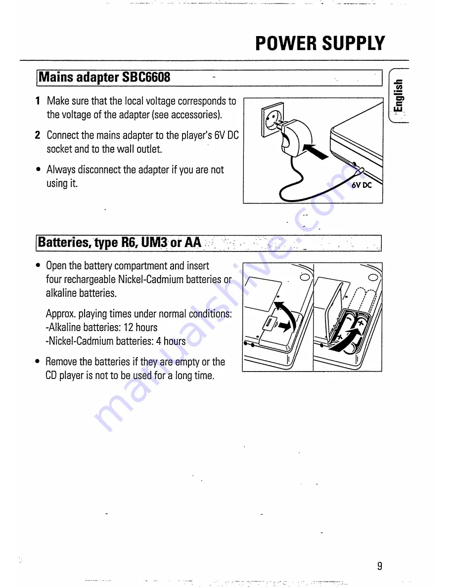 Philips AZ 6837 Instructions For Use Manual Download Page 11