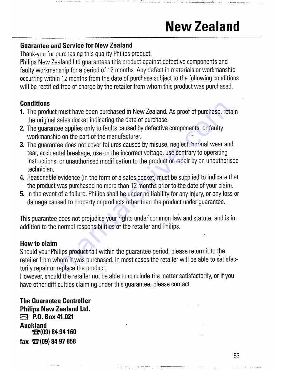 Philips AZ 6837 Instructions For Use Manual Download Page 19