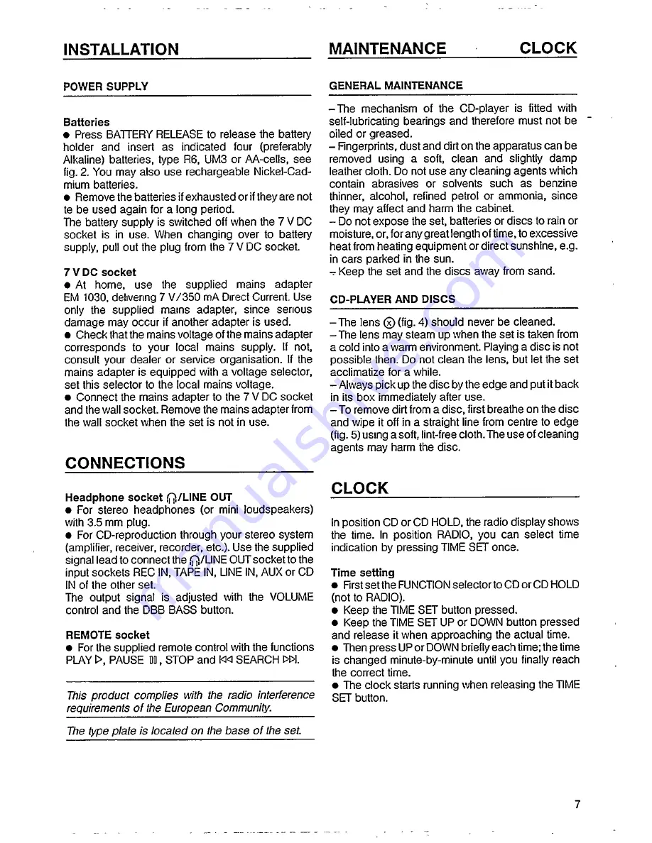 Philips AZ 6897 User Manual Download Page 7