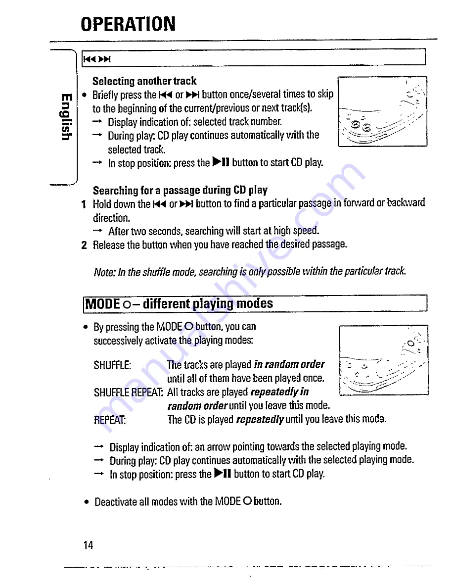 Philips AZ 7356 Owner'S Manual Download Page 14