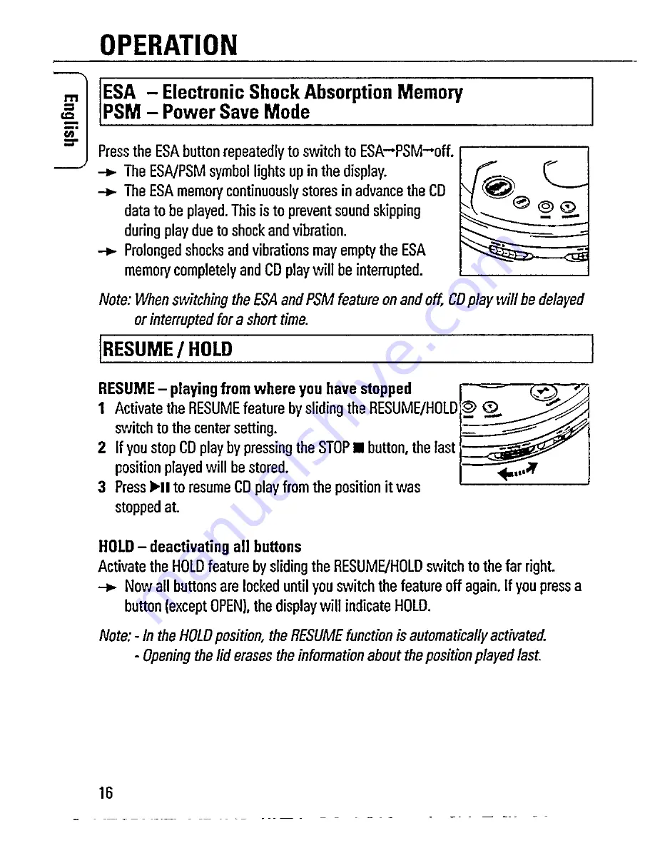 Philips AZ 7394 Instructions For Use Manual Download Page 16