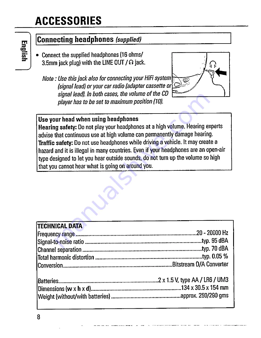 Philips AZ 7460 Instructions For Use Manual Download Page 8