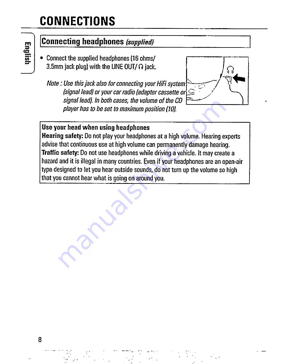 Philips AZ 7466 Instructions For Use Manual Download Page 8